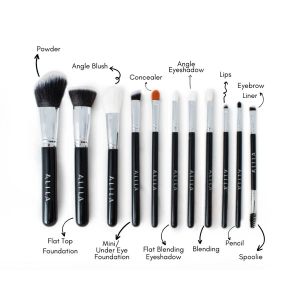 11 Piece Essential Brush Set
